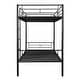 preview thumbnail 10 of 39, Modern Twin Over Twin Bunk Bed Converts to Two Beds with Integrated Ladder, Full-Length Guardrails, Mattress Slats Included