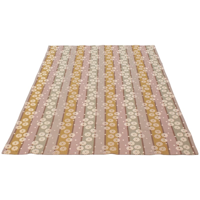 ECARPETGALLERY Machine Woven Lotus Mod Cotton Rug - 6'8 x 8'10