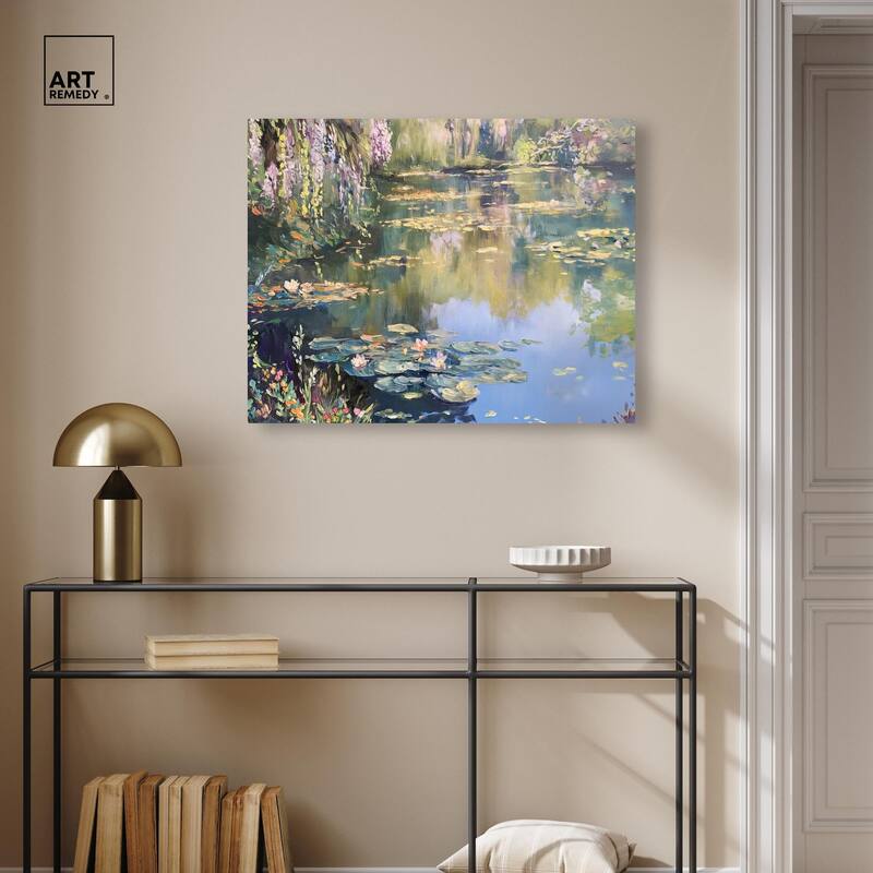 Lily Lagoon I Canvas by Art Remedy, Gallery Wrapped