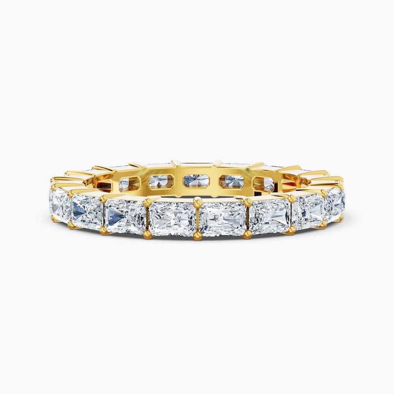 Auriya 14k Gold Radiant East-West Lab Grown Diamond Eternity Band 2.10 - 8.25 ct. tw. (F-G, VS) - 2.85 ct. wt. - 7.5 - Yellow