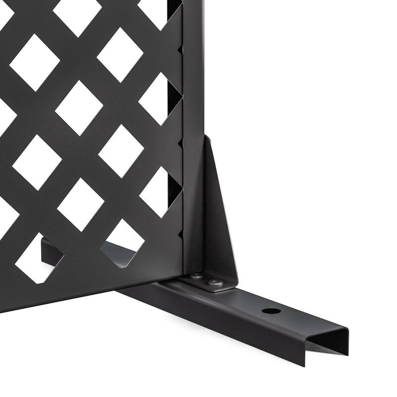 Outdoor Privacy Screen Metal Privacy Screen Panel Free Standing - 72*35