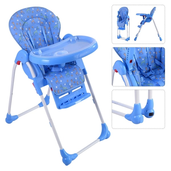 Adjustable Baby High Chair Infant Toddler Feeding Booster Seat Folding