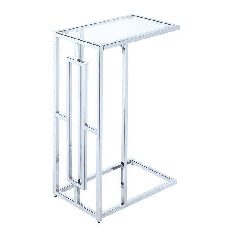Convenience Concepts Town Square Chrome C End Table