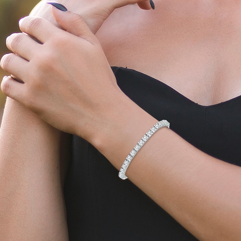 Marquee 5 Carat TW Classic Diamond Tennis Bracelet in 14K White Gold (H-I Color, SI1-SI2 Clarity)