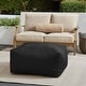 preview thumbnail 5 of 4, Sorra Home Sunbrella Outdoor Top Stitch Solid Bean Pouf