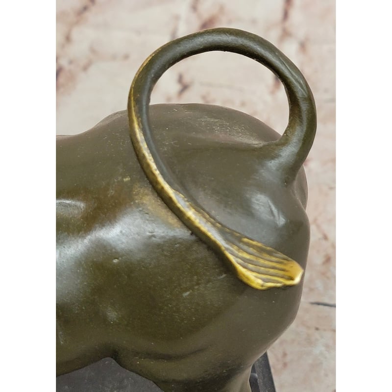 Charging Imitative Bull Bronze Sculpture - Wall Street Financial Prosperity Symbol Art