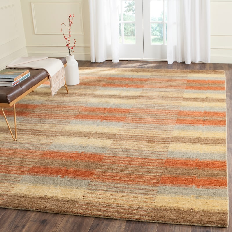 SAFAVIEH Handmade Himalaya Fairview Modern Wool Rug - 6' x 9' - Multi
