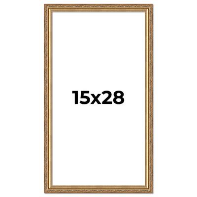 15x28 Frame Red Solid Wood Picture Frame Width 1.75 Inches | Interior Frame Depth 1 13/16 Inches