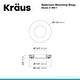 preview thumbnail 5 of 9, KRAUS Mounting Ring, Bathroom Sink, Chrome, Nickel, Oil Rubbed Bronze