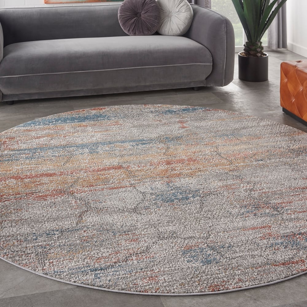 Nourison Rustic Textures Contemporary Abstract Area Rug