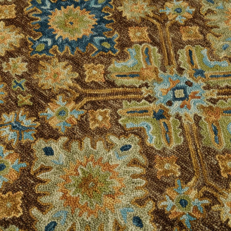 Empress Brown Traditional Hand-Hooked Area Rug 2' x 3'