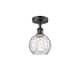 Option Clear Water Glass / Matte Black