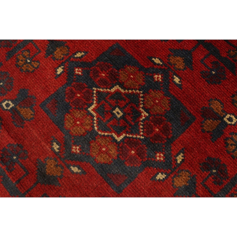 Southwestern Biljik Khal Mohammadi Kye Red/Blue Runner - 2'6'' x 9'5''