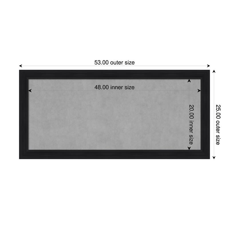 Amanti Art Abbey Black Framed - 53 x 25 in