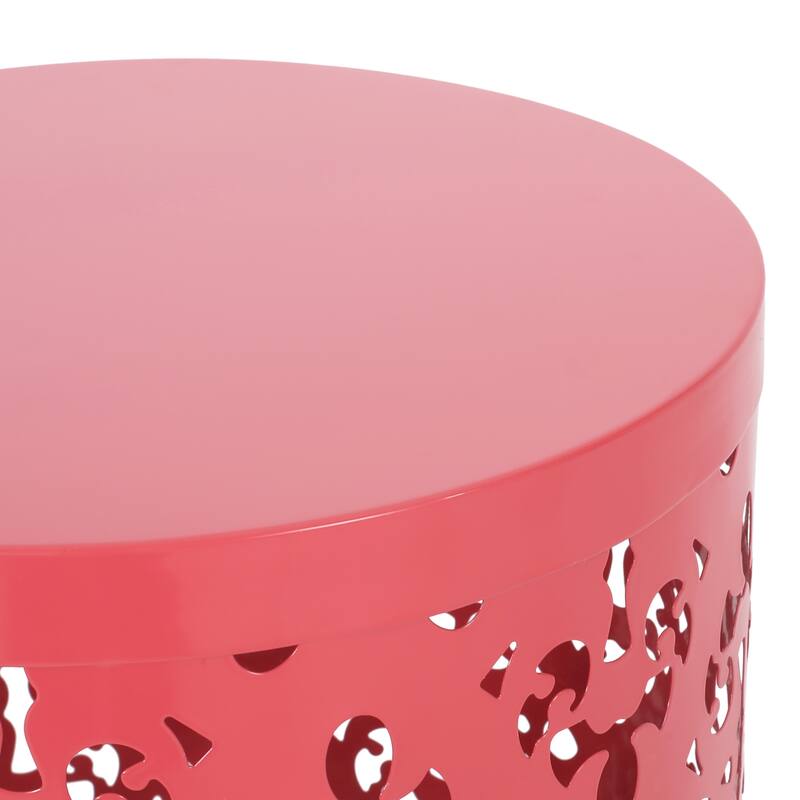 Metal S/2 End table, No assembly is required, This comes as a set of two