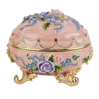 Design Toscano 'Renaissance - Couleur Rose' Romanov-style Collectible Hand-painted Enameled Egg