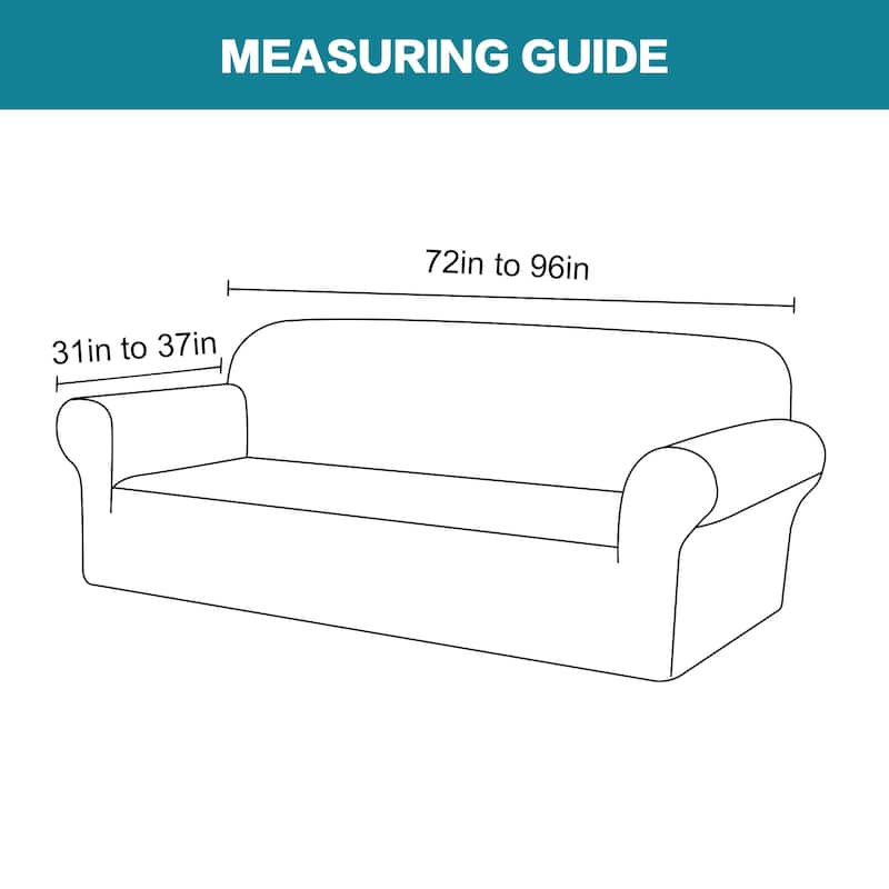 1-Piece Stretch Velvet Plush Sofa Slipcover