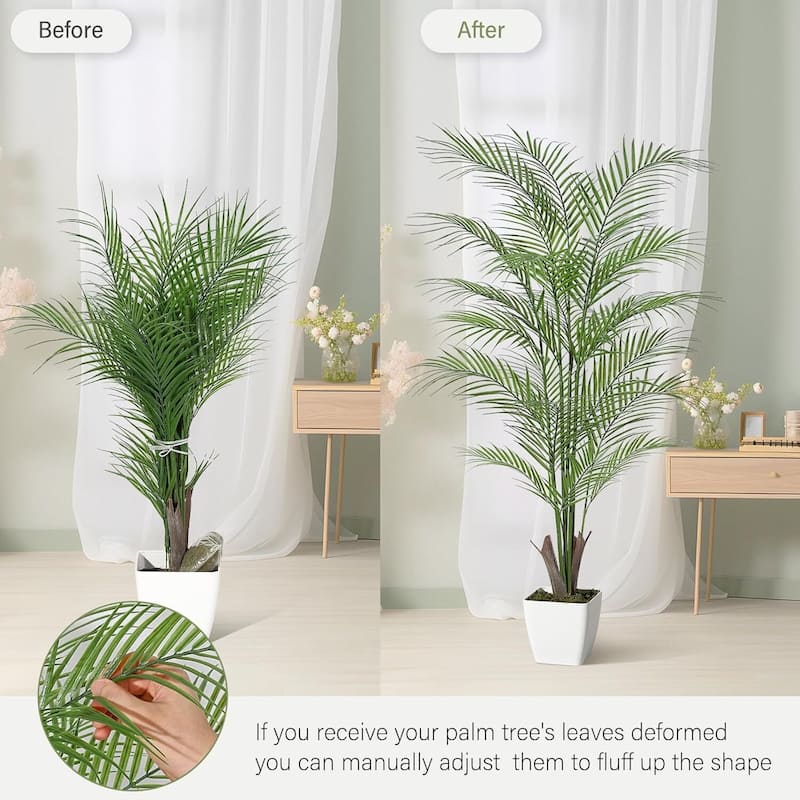 Faux Areca Palm Plants for Indoor Home Decor