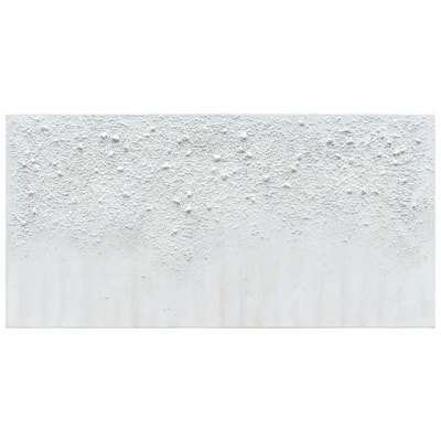 White Snow A Textured Hand Painted Canvas Wall Art