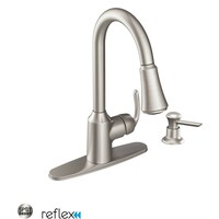 Shop Moen 87599 Kiran Pullout Spray High Arc Kitchen Faucet With