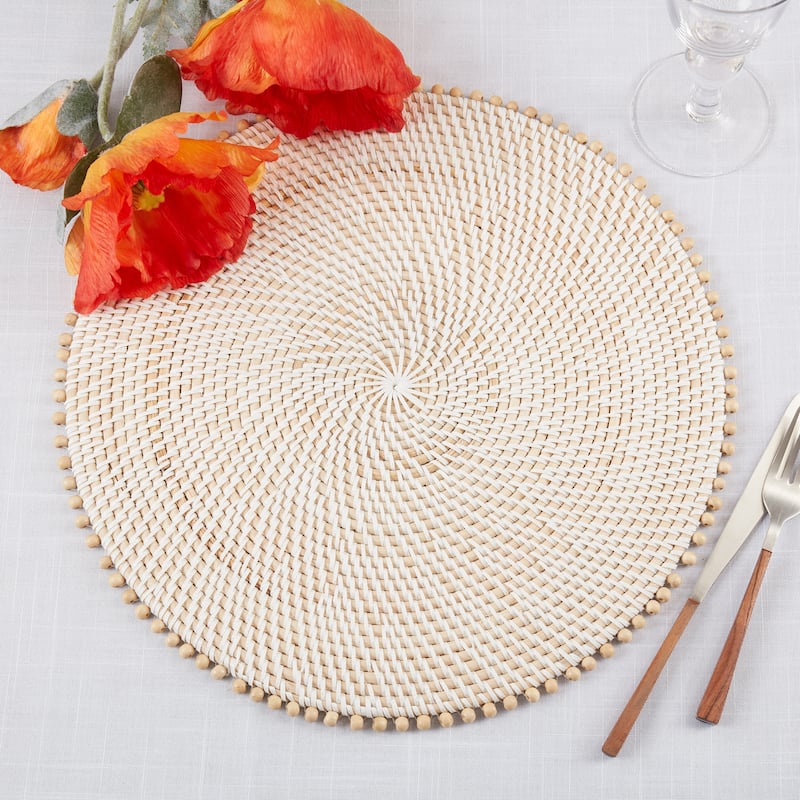 Beaded Edge Design Table Mats (Set of 4)