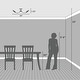 preview thumbnail 7 of 7, Hunter Juneway 10-Light Flush Mount Chandelier - Transitional, Modern/Contemporary - Dining Room, Living Room, Bedroom