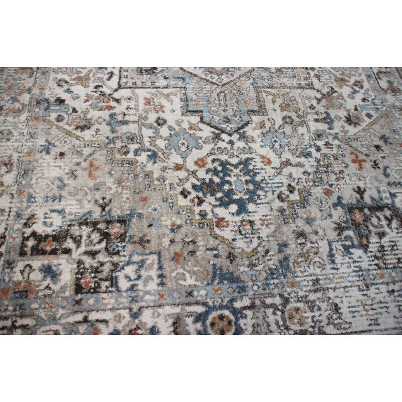 Bashian Banks Ivory Transitional Area Rug
