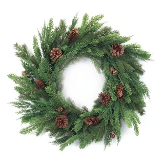 Mixed Pine Cone Wreath 27
