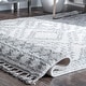 preview thumbnail 16 of 61, Nuloom Vasiliki Moroccan Shag Tasseled Area Rug