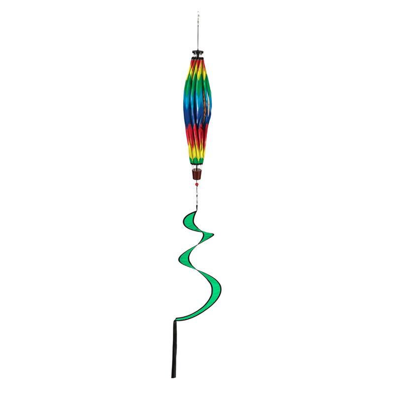 55 in. Tie-Dye Chevron Balloon Wind Spinner