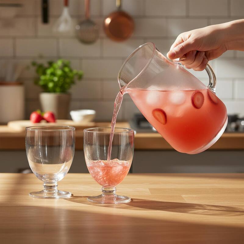 Kit Kemp for Spode Set of 2 Flow DOF Glasses - 10.6 Oz