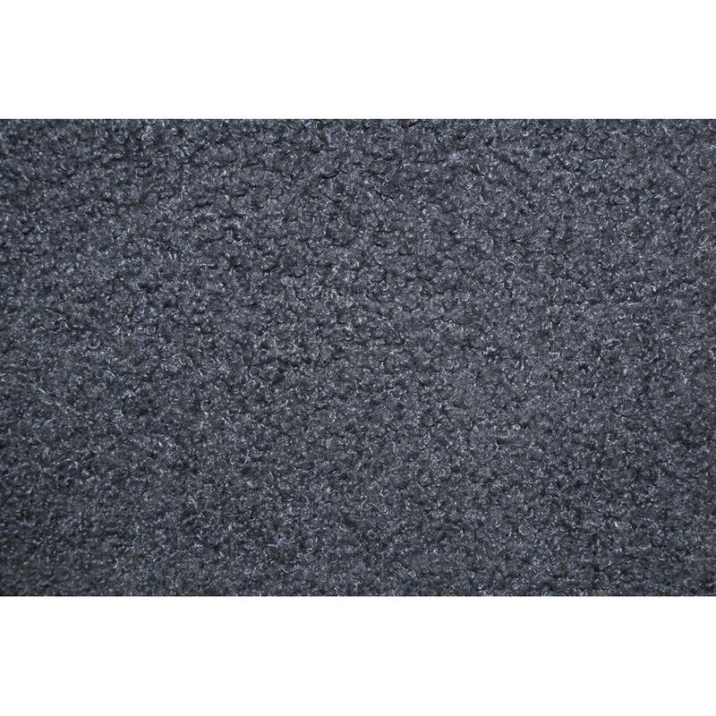1pc Queen Size Bed Charcoal Wool Fabric Floral Design Headboard w LED Fully Upholstered Platform Bedframe