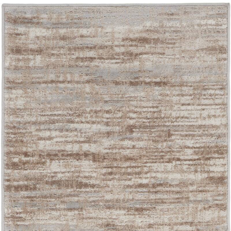 Satu Power Loomed Abstract Modern Low Pile Area Rug By HomeRoots - 168' X '26' X '0.25
