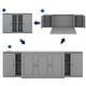 preview thumbnail 19 of 44, Murphy Bed with Shelves, Cabinets and USB Ports