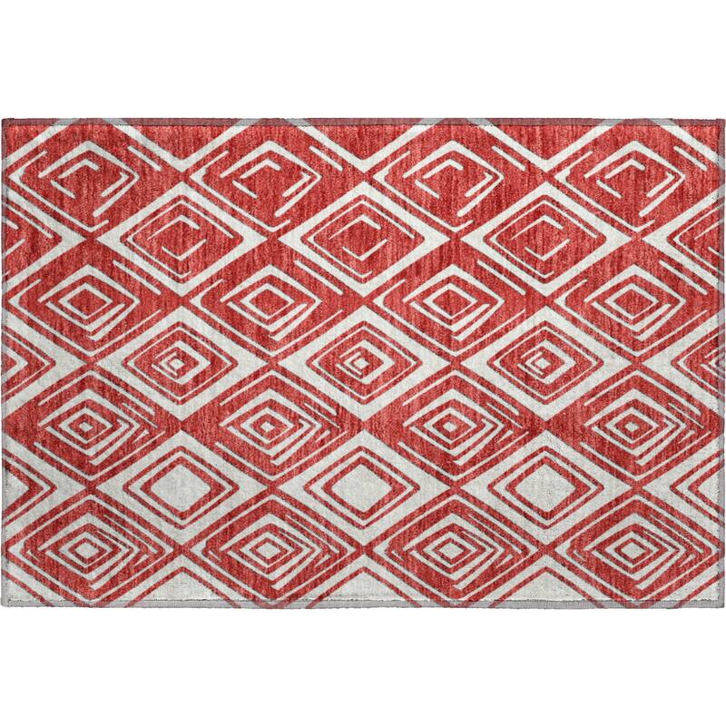 Premium Washable Super Soft Diamond Cascade Mayfield Rug