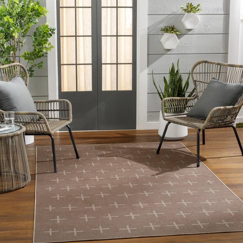 Livabliss Transitional Ez Jute Geometric Washable Area Rug