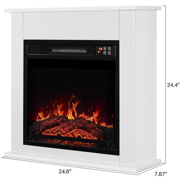 Shop Belleze 25 Delux 1400w Electric Fireplace Mantel Heater