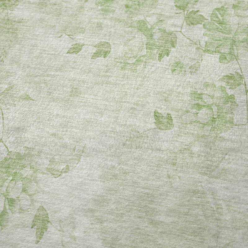 Premium Machine Washable Modern Floral Sherpa Throw Blanket