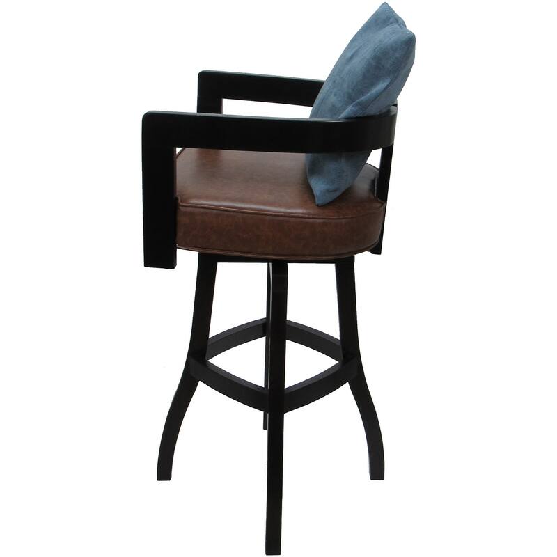 Swivel Wood Counter Bar or Extra Tall Stool - Kadir on S-Base - N/A