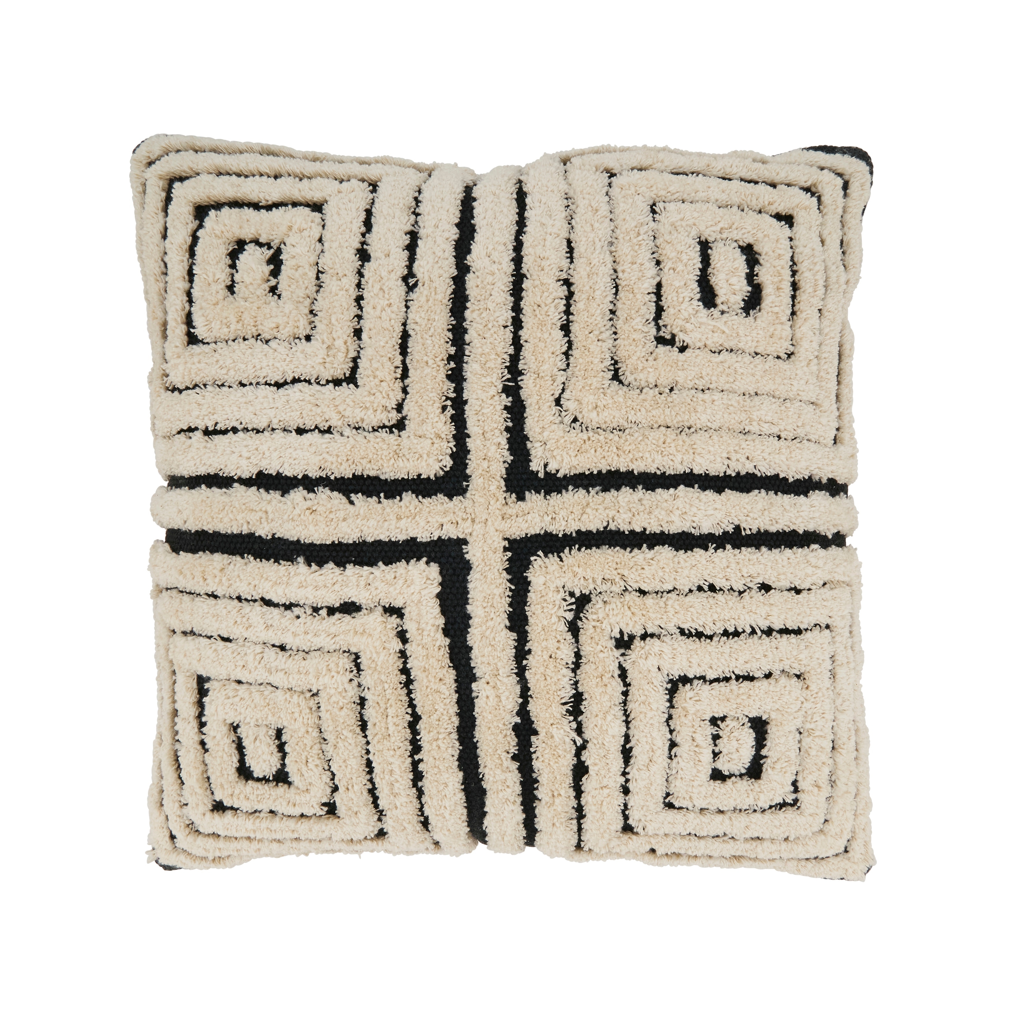 Geometric Bliss Tufted Throw Pillow
