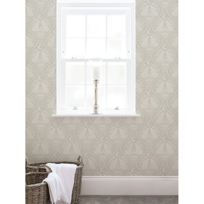 NuWallpaper Cream Moon Peel & Stick Wallpaper