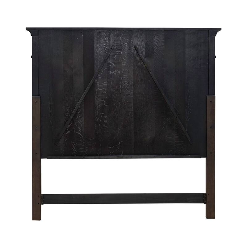Paradise Valley Saddle Brown Panel Headboard