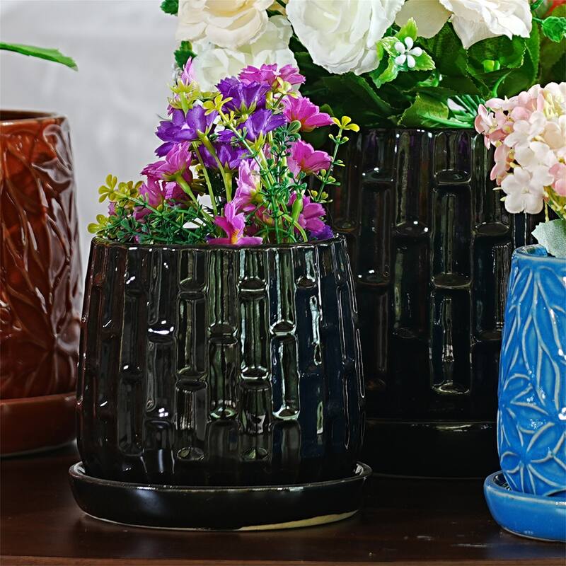 Modern Ceramic Flowerpot (Set of 2)