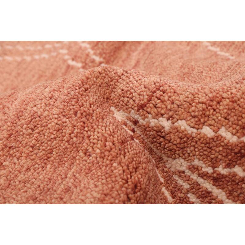 ECARPETGALLERY Hand-knotted Tangier Copper Wool Rug - 9'0 x 12'0