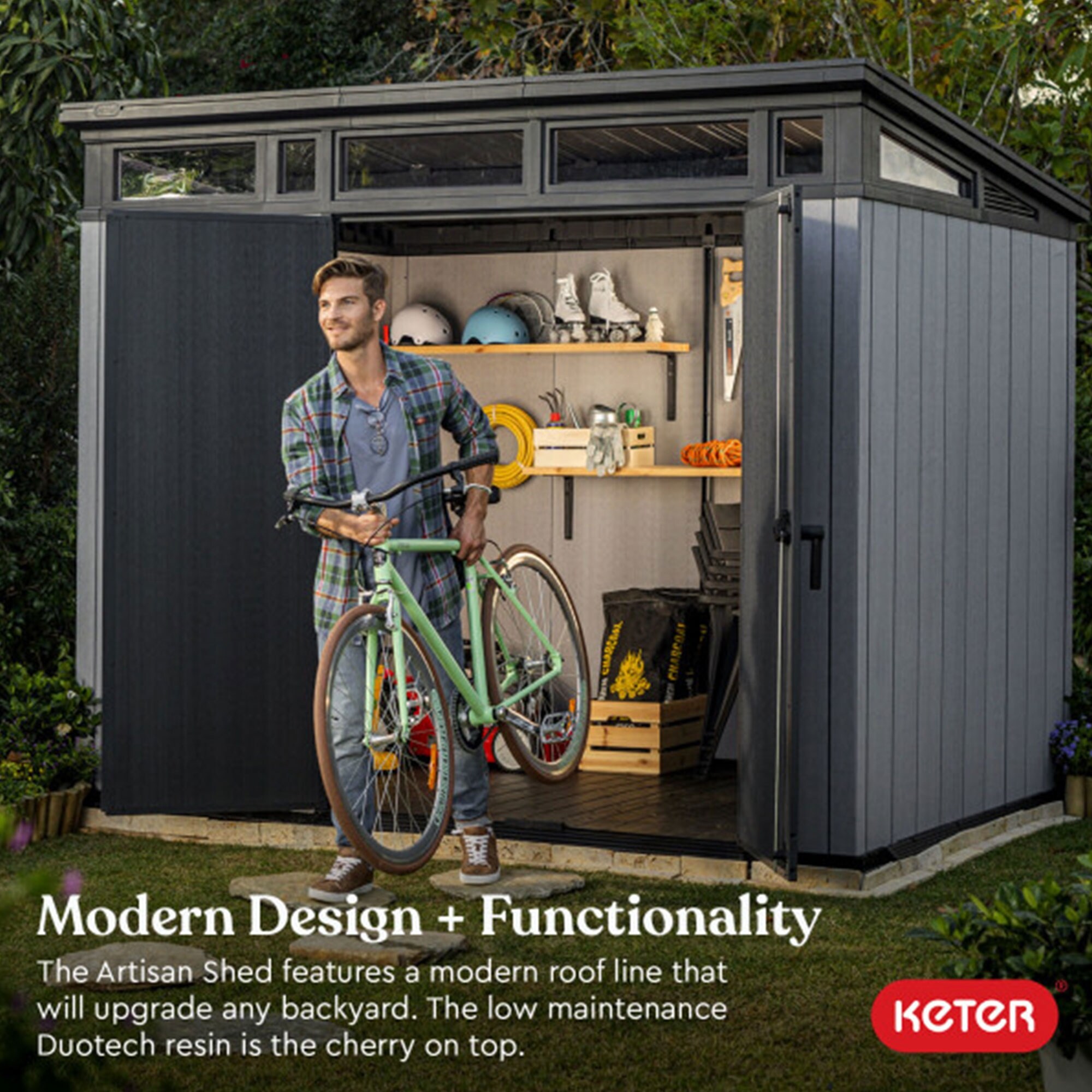 https://ak1.ostkcdn.com/images/products/is/images/direct/7594ad4f0513acc987c1f1bc5a7090a476fd5f3e/Keter-Artisan-9x7-Foot-Large-Outdoor-Shed-with-Floor-with-Modern-Design%2C-Grey.jpg