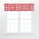 preview thumbnail 7 of 20, Franklin Check Cotton Window Curtain Valance Set of 2 - 15.5 x 72 Red