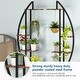 preview thumbnail 20 of 19, 5-tier Flower Rack Plant Stands Wooden Display Shelf, Half Moon Flower Table (Set of 2)