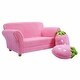 preview thumbnail 8 of 8, BL/PI Kids Strawberry Armrest Chair Sofa-Pink - 35.5" x 21.5" x 19" (L x W x H)