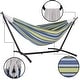 preview thumbnail 77 of 86, Double Cotton Hammock with Space Saving Steel Stand