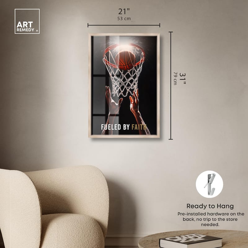 Fueled by Faith Basketball Shadowbox by Art Remedy